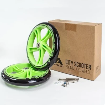 Afbeelding van Apollo Pro Wheels Reservewielset voor citystep, 200 mm, met ABEC 7 kogellagers, reservewielen ook verkrijgbaar als led wielen