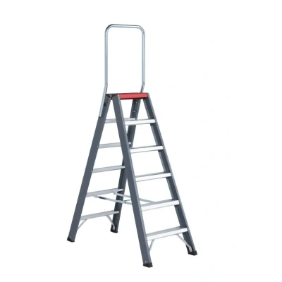Afbeelding van Altrex dubbele trapladder Falco 2x6 treden met steunbeugel