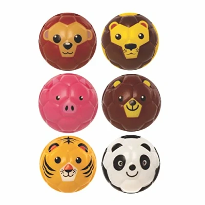 Afbeelding van Baker Ross FE335 Anti stress speelgoed dieren 6 stuks knijpspeelgoed voor kinderen, kleine cadeaus kinderen