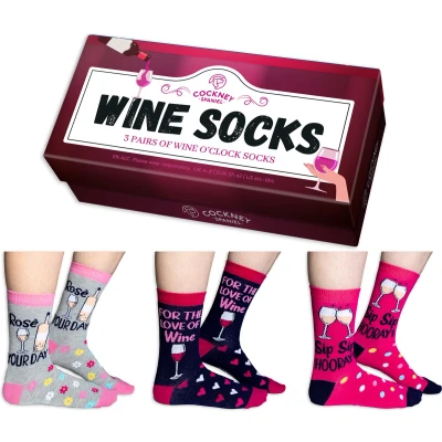 Afbeelding van Oddsocks Dames Wijnsokken Funsokken Cockney Spaniel 37 42
