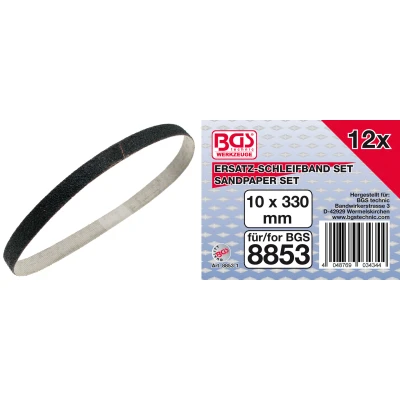 Afbeelding van BGS Schuurband 10 mm x 330 12 stuks voor 8853