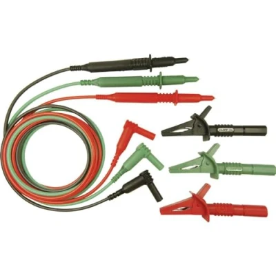 Afbeelding van Cliff CIH29916 Veiligheidsmeetsnoerenset [Stekker 4 mm Testpunt] 1.50 m Groen, Rood, Zwart 1 stuk(s)
