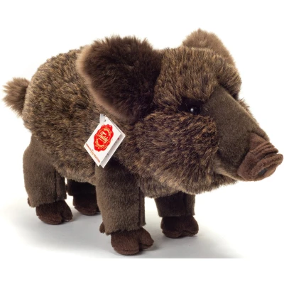 Afbeelding van Hermann Teddy Knuffeldier Wild Zwijn zachte pluche stof premium knuffels grijs 30 cm