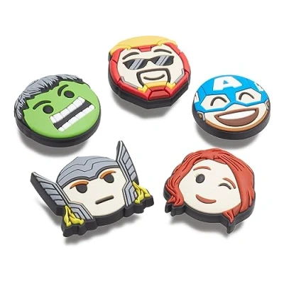 Afbeelding van Crocs Avengers Emojis Unisex 5 PACK Overige accessoires multicoloured, Maat: One Size, Multi coloured