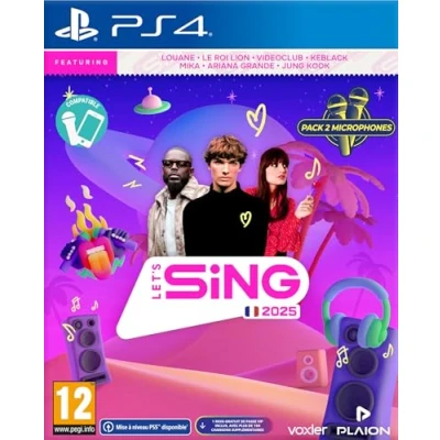 Afbeelding van Koch Media Let&#039;s Sing 2025 + 2 Micro Uk/fr PS4 (french Songs)