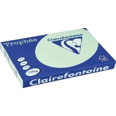 Image de CLAIREFONTAINE Ramette 250 Feuilles Papier 120g A4 210x297 mm Certifié FSC VERT