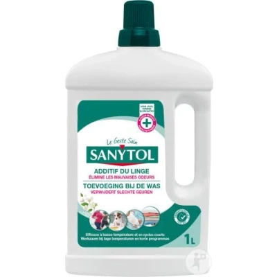 Afbeelding van SANYTOL desinfectiemiddel voor wasgoed met witte bloemen 1L Antibacterieel