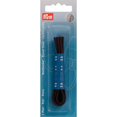 Afbeelding van Prym Ronde veters, bruin, eenheidsmaat