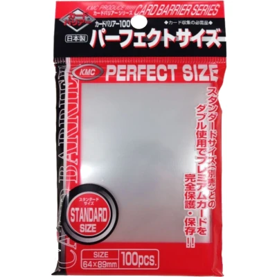 Afbeelding van 100 hoesjes KMC Perfect Size Transparant Standaard Maat Inner Card Sleeves