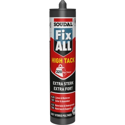 Afbeelding van Lijmkit Soudal Zwart (Lijm en kit, Binnen/Buiten, Waterdicht, Overschilderbaar, Elastisch)