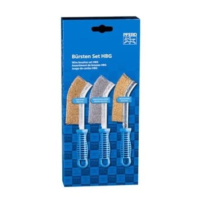 Afbeelding van PFERD 43900005 Pos borstelset handborstel gebogen BSO HBG 1 rij roestvrij staal messing draad Ø 0,30 set(s)