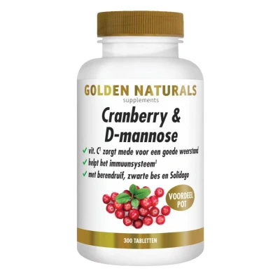 Afbeelding van Cranberry &amp; D mannose 300 Veganistische Tabletten
