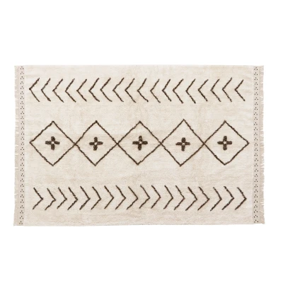 Afbeelding van Lorena Canals Wasbaar katoen voerkleed Bereber Rhombs M 140x210cm