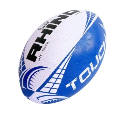 Afbeelding van Rhino Touch Rugby Bal Wit/Blauw