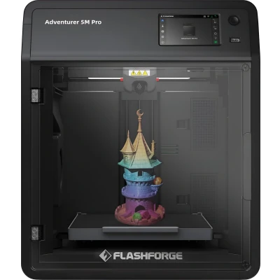 Afbeelding van Flashforge Adventurer 5M Pro 3D printer Verwarmd printbed, Flexibel metaalbed, Incl. filament, behuizing, software, Geïntegreerde camera,