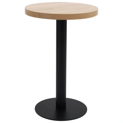 Afbeelding van Bistrotafel 50 cm MDF lichtbruin
