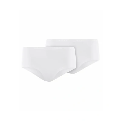 Afbeelding van Falke dames Daily Comfort hipster met logoband in 2 pack de kleur Wit, maat: XS