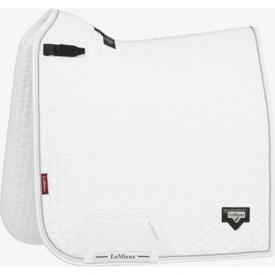 Afbeelding van Le Mieux Zadeldek Puissance Suede voor leeg wit maat dr cob