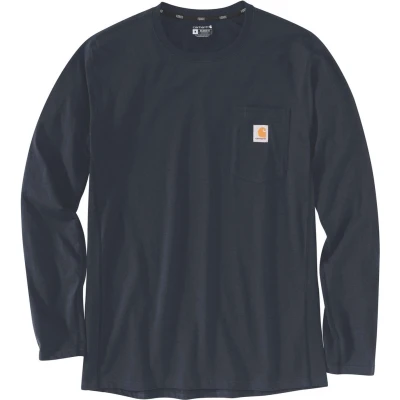 Afbeelding van Carhartt Force Flex Pocket T shirt Navy S