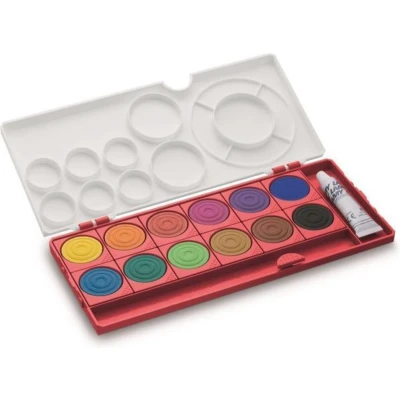 Afbeelding van Lamy Aquaplus Verfdoos Rood 12 kleuren