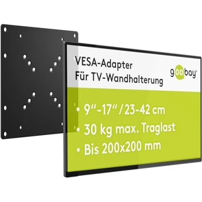 Image de Goobay VESA adapter for TV wall mount Composant de montage (adaptateur VESA) pour LCD métal noir Taille d&#039;écran : 23&quot; 81&quot;