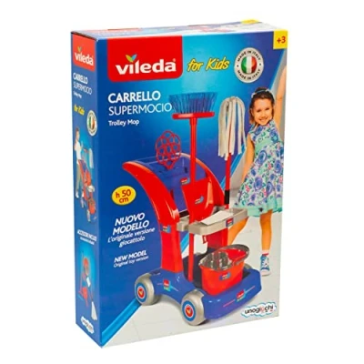 Afbeelding van Vileda Kinderschoonmaakwagentje groot model unogiochi