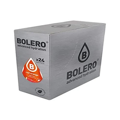 Afbeelding van Bolero Drinks 24 zakjes à 9 gram rode sinaasappelsmaak onmiddellijke bereiding voor dranken met stevia en vitamine C zonder suiker