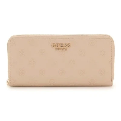 Afbeelding van Guess Portemonnee / Portefeuille Dames Ritsportemonnee Phoebe Taupe