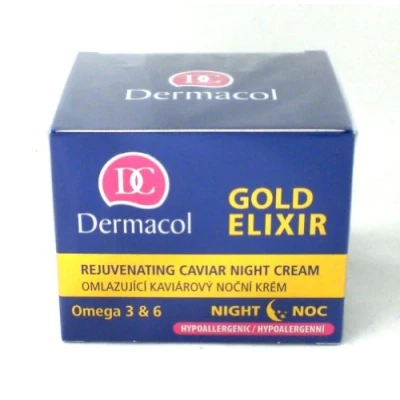 Afbeelding van Dermacol Gold Elixir Night Cream (Mature Skin) Caviar Rejuvenating 50ml