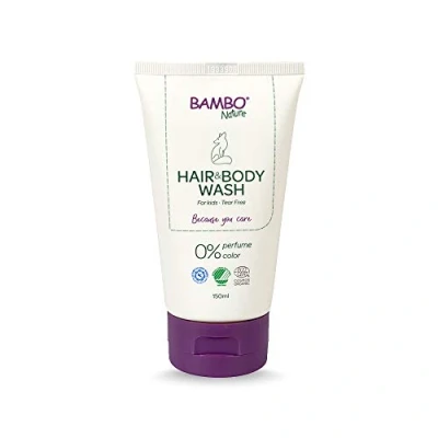 Afbeelding van Bambo Nature Baby haar &amp; Body Douchegel 150 ml