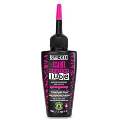 Afbeelding van Muc Off All Weather Chain Lube, 50 ml, biologisch afbreekbaar smeermiddel, fietskettingolie van alle soorten, geformuleerd voor weersomstandigheden