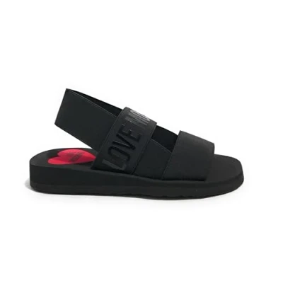 Afbeelding van Love Moschino Sandalen, Dames, Maat: 39, Black Textiel