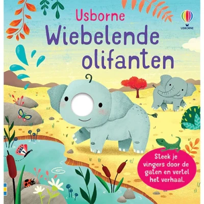 Afbeelding van Uitgeverij usborne voelboekje wiebelende olifanten