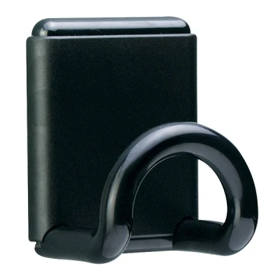 Image de unilux Patère UL 491, noir, magnétique, fixation magnétique