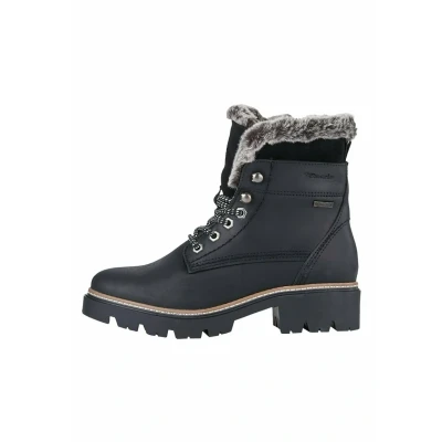 Afbeelding van Tamaris Snowboots, Dames, Maat: 39, Black Leer