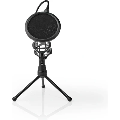Afbeelding van Nedis Mpst00Bk Microfoon Tafelstatief Pop Filter Zwart