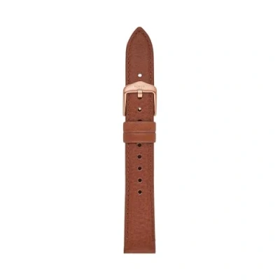 Afbeelding van Fossil dames Horlogeband van leer S161088 in de kleur Cognac