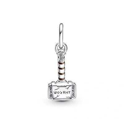 Afbeelding van PANDORA Marvel Charm hanger &quot;Thor&#039;s Hammer&quot; zilver 790483C01, Sterling zilver, Geen edelsteen