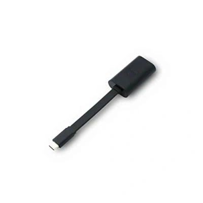 Afbeelding van Dell adapter USB C to Ethernet (PXE Boot), 10Mb LAN, 100Mb GigE, 1000 Mbps, Black kabel Zwart