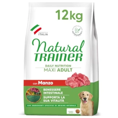 Afbeelding van Natural Trainer Dog Adult Maxi Beef / Rice 12 KG