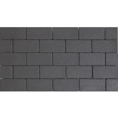 Afbeelding van Design brick 21x10,5x8 cm black mini facet komo