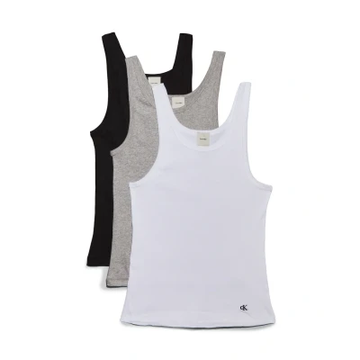 Afbeelding van Calvin Klein Underwear Scoop NECK 3 PACK Hemd, Dames, Maat: Large, Black/white/grey heather