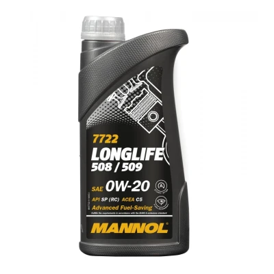 Afbeelding van Mannol Longlife 508/509 0W 20 1L Motorolie MN7722 1 VOLKSWAGEN: Golf 7, Polo V Hatchback, 7 Variant, AUDI: A3 Sportback, A6 C7 Avant, A4 B9 Avant