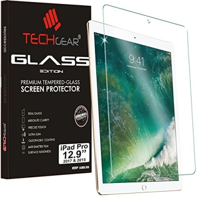 Afbeelding van TECHGEAR Displaybescherming voor iPad Pro 12,9 inch (20,9 cm), 2e genn / 1e generatie displaybeschermfolie gemaakt van gehard glas, mat, niet verblindend, compatibel met (2017/2015)