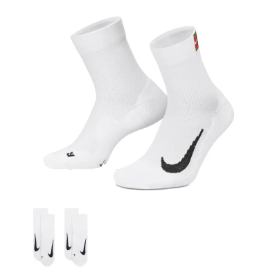 Afbeelding van Nike Performance Court Multiplier MAX 2 PACK Sportsokken, Maat: 38 42, White