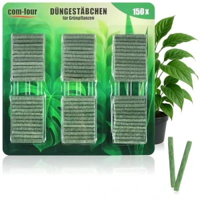 Afbeelding van COM FOUR® 200 x meststokjes voor groene planten, evenwichtige plantenmest, een gezonde en krachtige groei zonder overbemesting