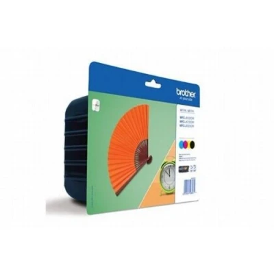 Afbeelding van Originele inkt cartridge Brother LC 129XLBKBP Zwart Multicolour