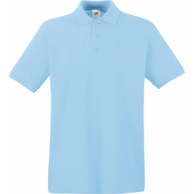 Afbeelding van Fruit Of The Loom Premium Heren Poloshirt Met Korte Mouwen (Hemel Blauw)
