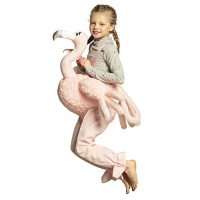 Afbeelding van Boland Kostuum Op een Flamingo (one size) Kinderen Dieren Hawaii Carnaval Funny Kinderfeestje