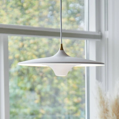 Afbeelding van LOOM DESIGN LED hanglamp Moja, Ø 42 cm, wit